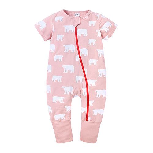 Thumbnail: Kids Tales Summer Cotton Zipper Romper