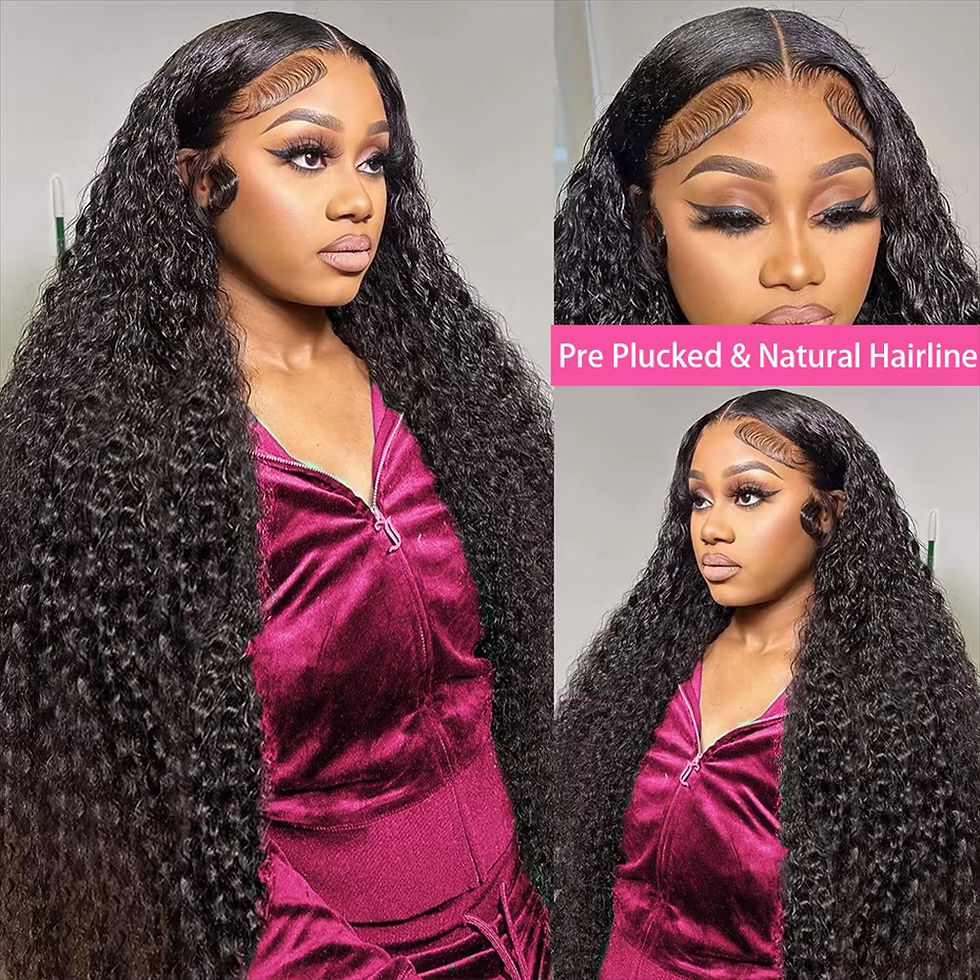 Thumbnail: 250% Density Deep Wave HD Lace Frontal Wig 13x6/13x4 Brazilian Human Hair