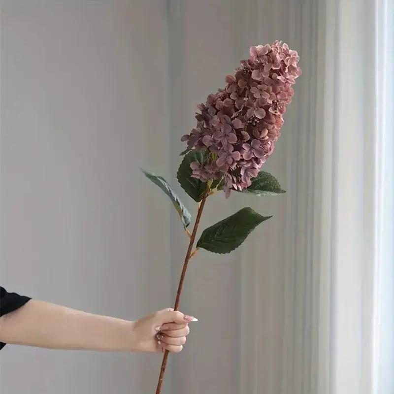 Thumbnail: Artificial Hydrangea Flower Branch – Silk Long Stem for Home and Wedding Décor