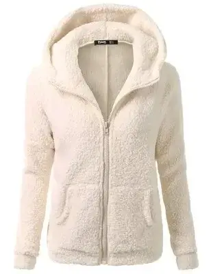 Thumbnail: Women’s Warm Hooded Jacket Casual Loose Fit Hoodie for Autumn Winter