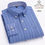 Thumbnail: Men’s Cotton Oxford Striped Long Sleeve Button‑Down Casual Shirt