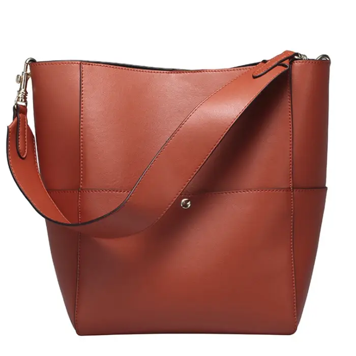 Thumbnail: Women’s Vintage Genuine Leather Shoulder Handbag Classic Elegant Purse