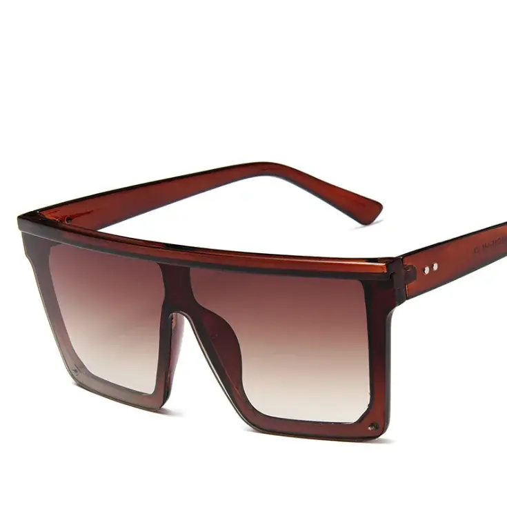 Thumbnail: Oversized Retro One‑Piece Big Square Sunglasses