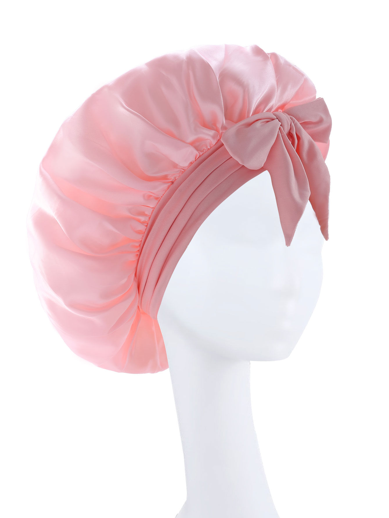 Silky Satin Sleep Bonnet for Women – Solid Color Night Hair Care Cap
