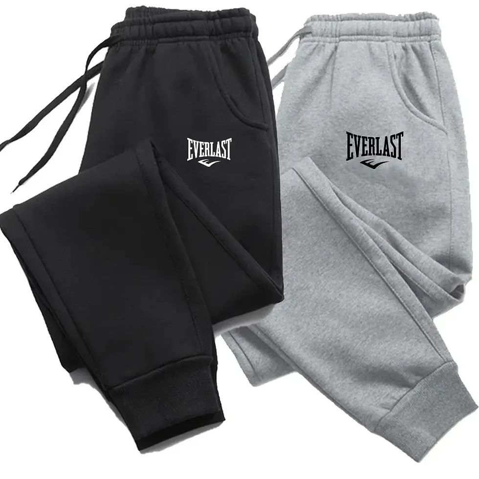 Thumbnail: EVERLAST Unisex Printed Jogger Pants – Fleece Sweatpants, S–3XL