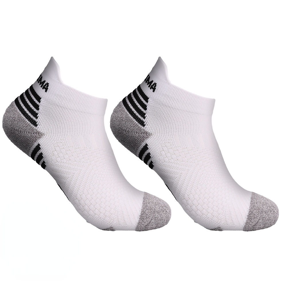 Thumbnail: Men Breathable Moisture Wicking Ankle Sports Socks with Cushioned Towel Bottom