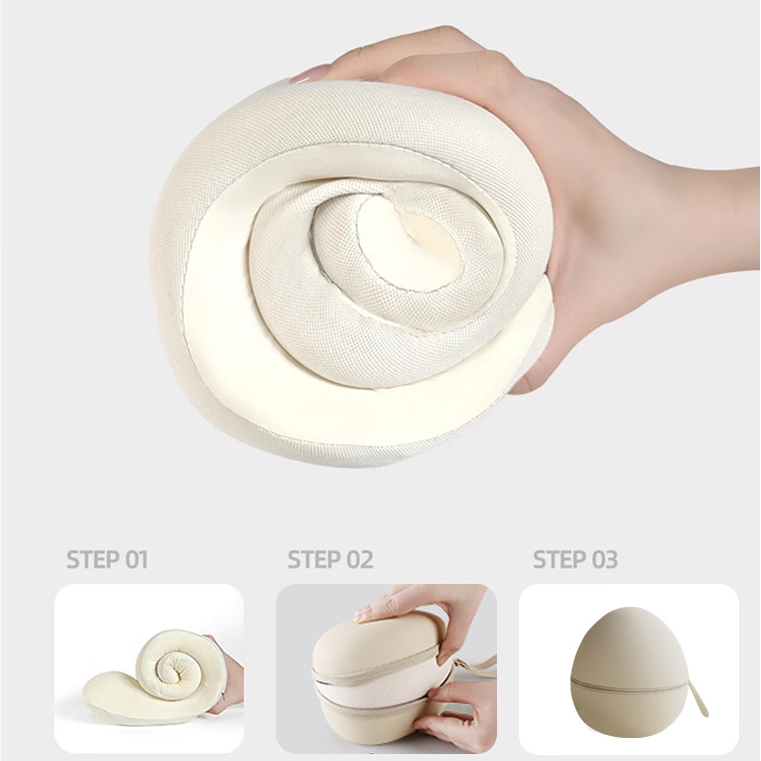 Thumbnail: Portable Memory Cotton U-Shaped Neck Pillow – Business Trip & Airplane Travel