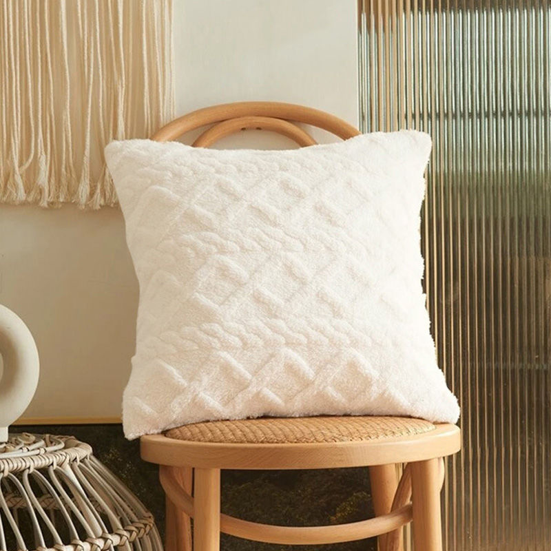 Thumbnail: Geometric Pattern Jacquard Cushion Cover