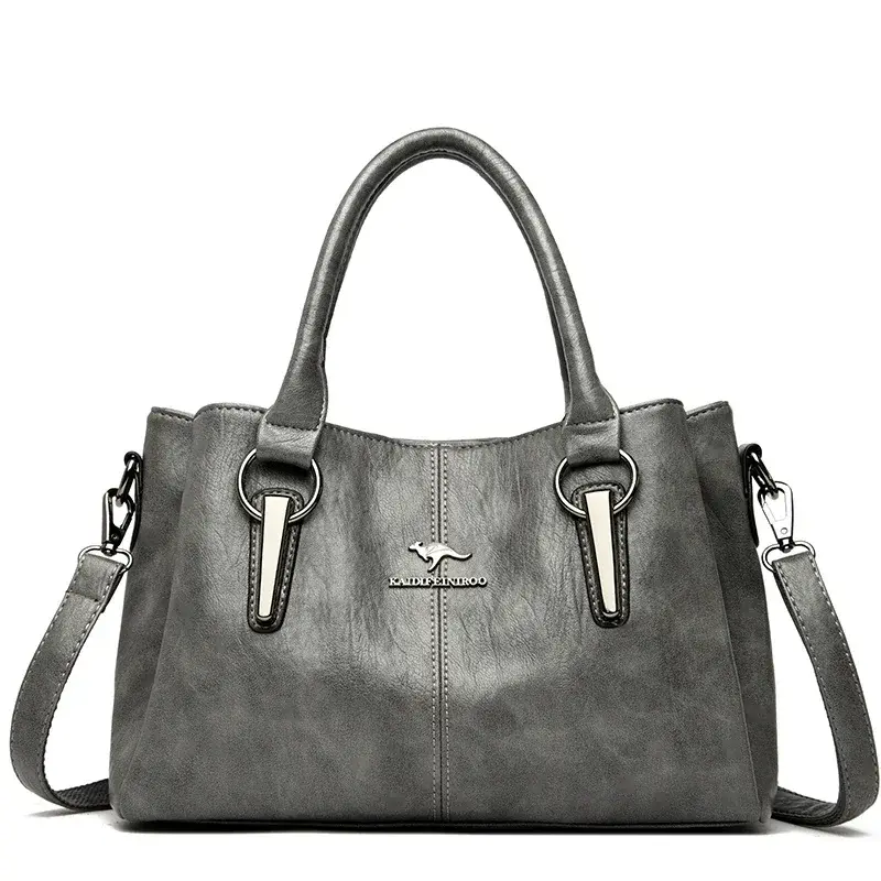 Thumbnail: Luxury Soft Leather Crossbody Handbag for Women with Large Capacity
