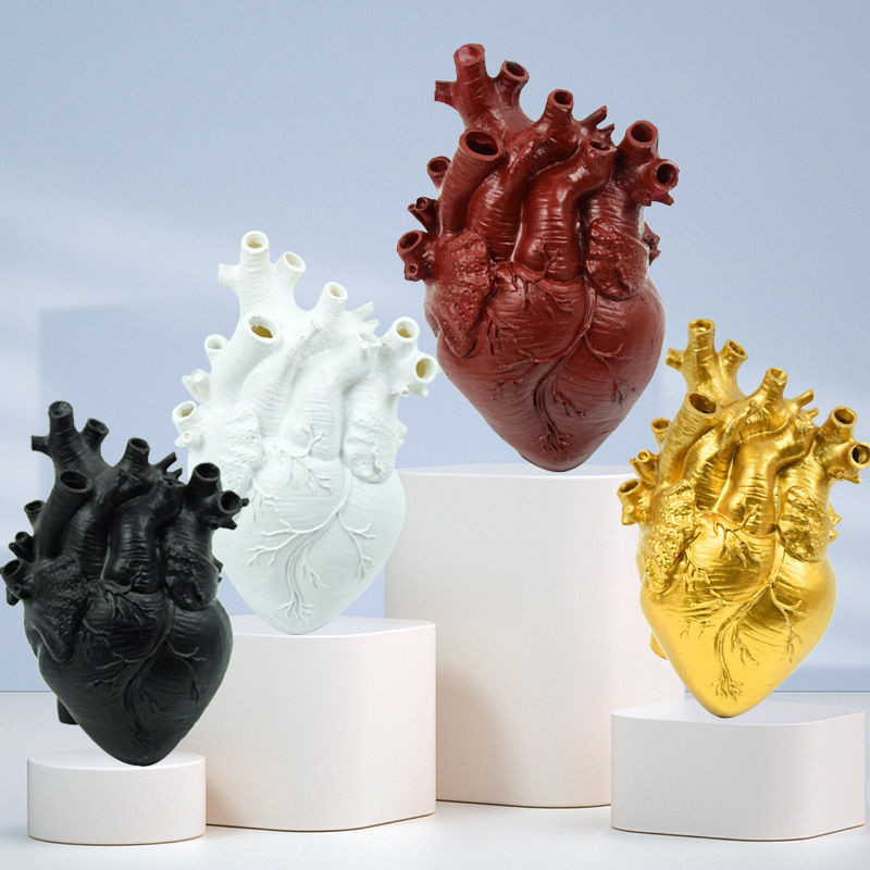 Thumbnail: Anatomical Heart Resin Vase – Unique Decorative Flower Vase for Home & Events