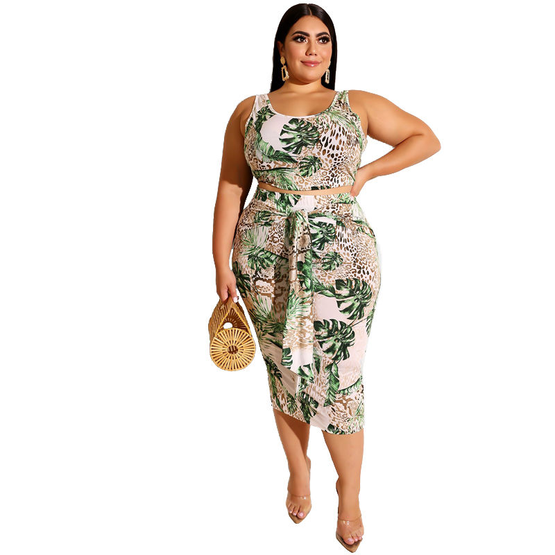 Thumbnail: Sleeveless Summer Plus Size Maxi Sundress