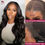 Thumbnail: Body Wave Glueless Lace Frontal Wig – 13x4, 26 Inch, 180 Density