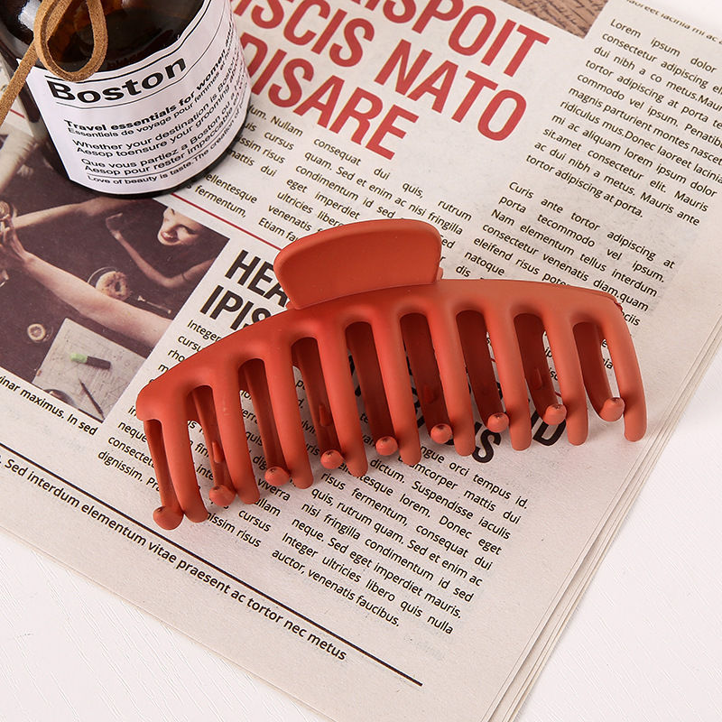 Thumbnail: 1/2/4/6 Pcs Large Matte Geometric Hair Claw Clips for Women Girls