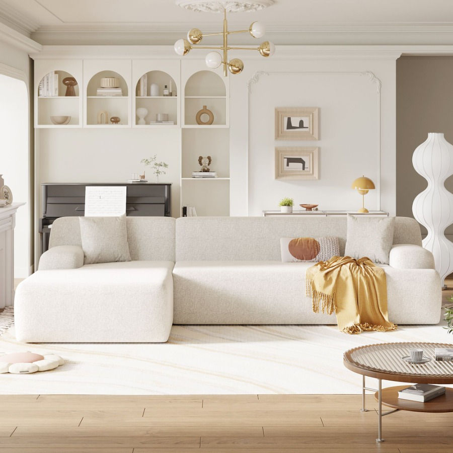 U-Shape Modular L-Shaped Sectional Sofa for Living Room & Bedroom