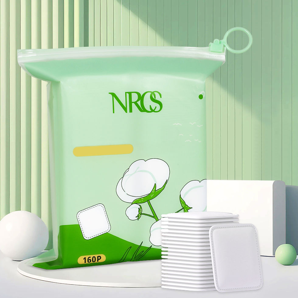 Thumbnail: Soft Square Makeup Remover Pads – Gentle Facial Cleansing Cotton Pads