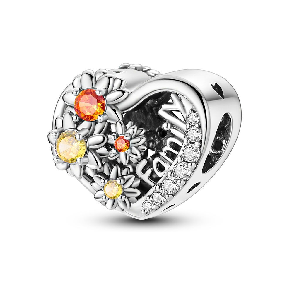 Thumbnail: Sterling Silver Firefly Love Travel Charm Bead Pendant for DIY Bracelet
