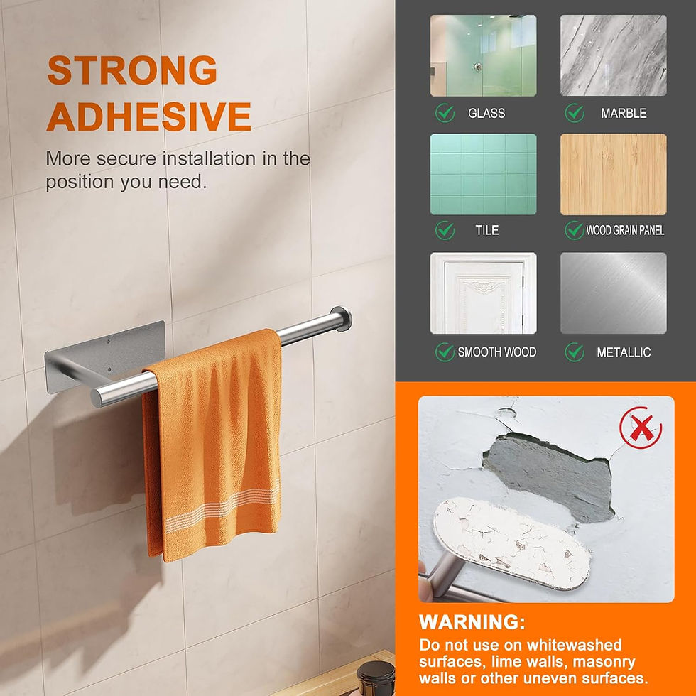 Thumbnail: Stainless Steel Paper Towel Holder – Adhesive Under Cabinet Kitchen Roll Rack