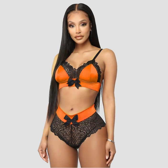 Thumbnail: Women’s Seamless Back‑Closure Polyester Bra & Underwear Set