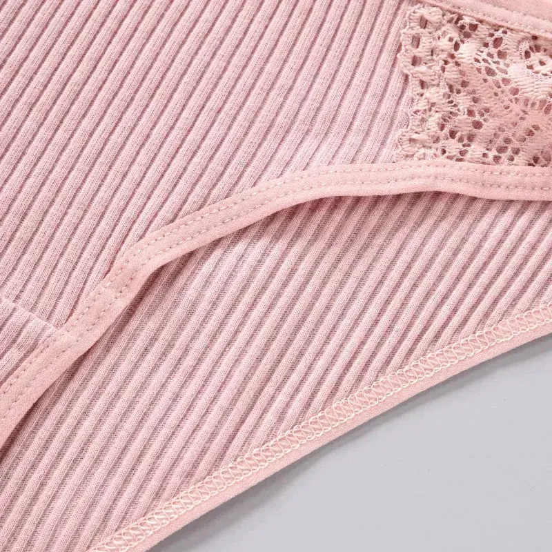 Thumbnail: Women’s 100% Cotton Triangle Panties 3‑Piece Solid Color Set