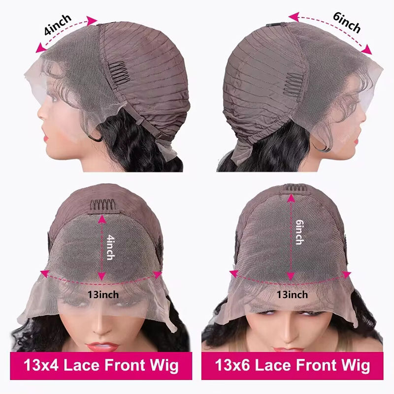 Thumbnail: Malaysia Bone Straight Wig – 13x6 Lace Front, Virgin Human Hair 200% Density