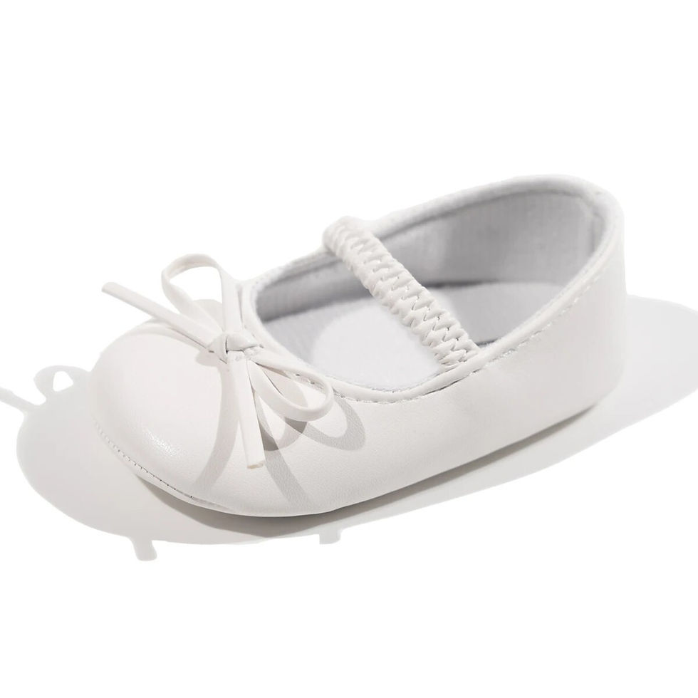 Thumbnail: Newborn Baby Girl Princess Shoes Bow Tie Flat Bottomed Bean Shoes Shallow Mouthe