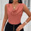 Thumbnail: Silk-Like Satin Tank Top – Ruched Camisole Vest for Summer