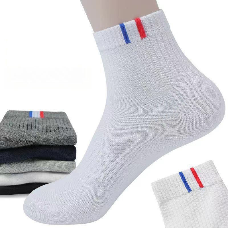 Thumbnail: 6 Pairs Men Sweat Absorbing Breathable Thickened Middle Tube Socks for All