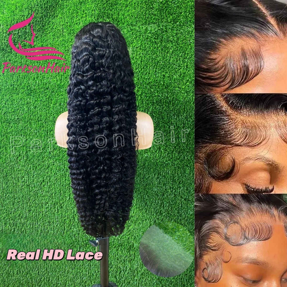 Burmese Curly HD Lace Front Wig 13x4 Human Hair – 26” Long