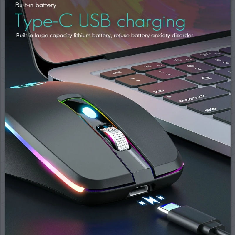 Thumbnail: Dual-Mode Wireless RGB Backlit Mouse 2.4G/Bluetooth