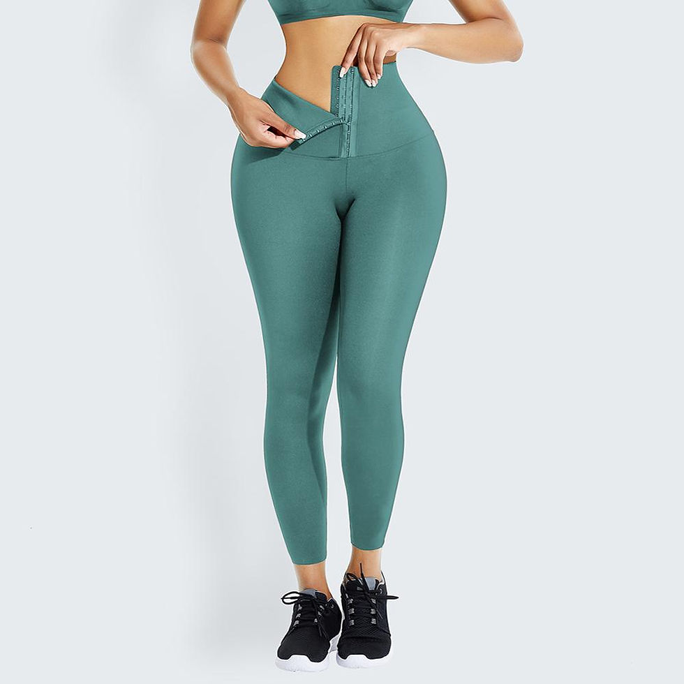 Thumbnail: Breathable High Waist Waist Trainer Workout Yoga Leggings