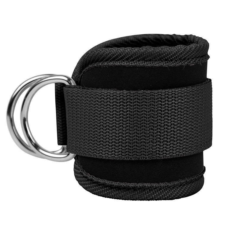 Thumbnail: Adjustable Gym Ankle Straps – Double D-Ring Neoprene Padded Cuffs