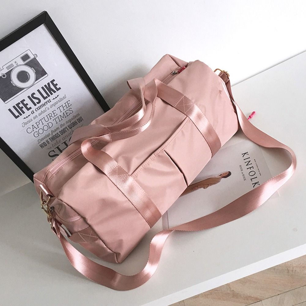 Women’s Sports Duffle Bag – Nylon Gym Tote for Travel, Overnight & Weekend Use
