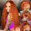 Thumbnail: Orange Ginger Deep Wave Wig with 13x6 HD Lace Frontal Brazilian Hair