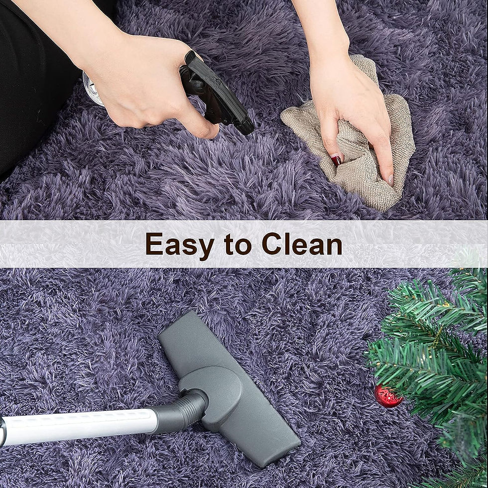 Thumbnail: Fluffy Area Rug – Soft Bedroom & Living Room Carpet for Kids