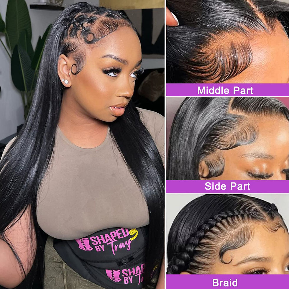 Thumbnail: 40-Inch Yaki Straight Full Lace Wig – Brazilian Human Hair
