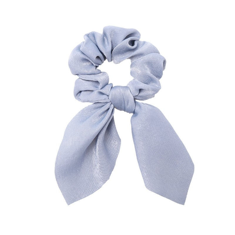 Thumbnail: Floral Bow Scrunchies – Printed Elastic Hair Ties for Women & Girls