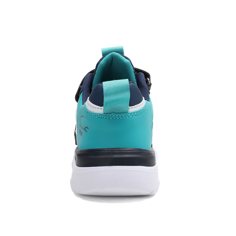 Thumbnail: Breathable PU Leather Boys Sports Sneakers Anti-Slip Hook Loop