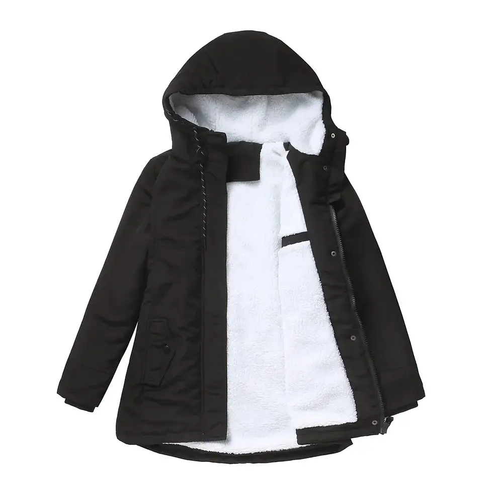 Thumbnail: Thickened Cotton Padded Parka Jacket for Women Autumn Winter Style