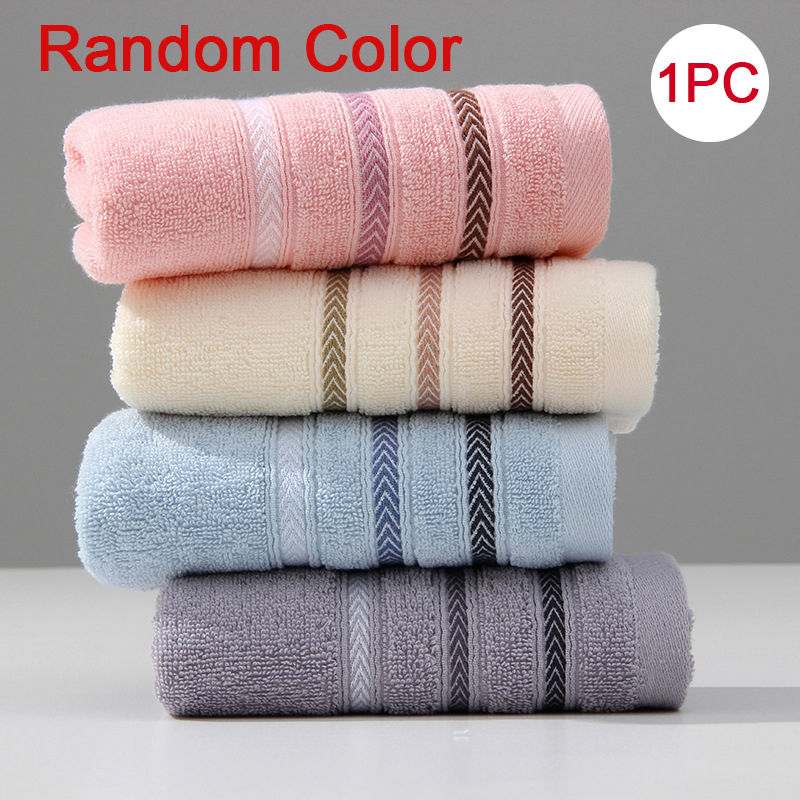 Thumbnail: Thick Pure Cotton Face Towel Soft Highly Absorbent Quick Dry Printed Design