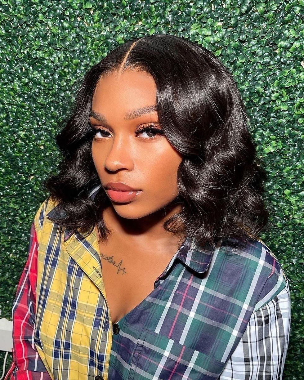 Thumbnail: Body Wave Bob Wig – 13x6 Transparent Lace Frontal Brazilian Hair