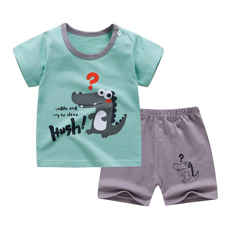Thumbnail: Boys and Girls Summer Casual T Shirt and Shorts Set for Ages 0 to 4