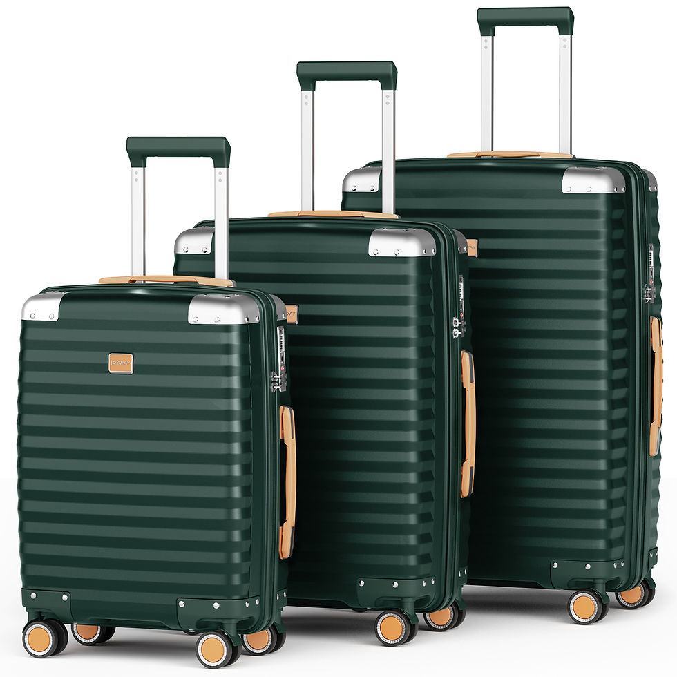 Thumbnail: Joyway 3 Piece  Hardshell Luggage Set with Spinner Wheels & TSA Lock