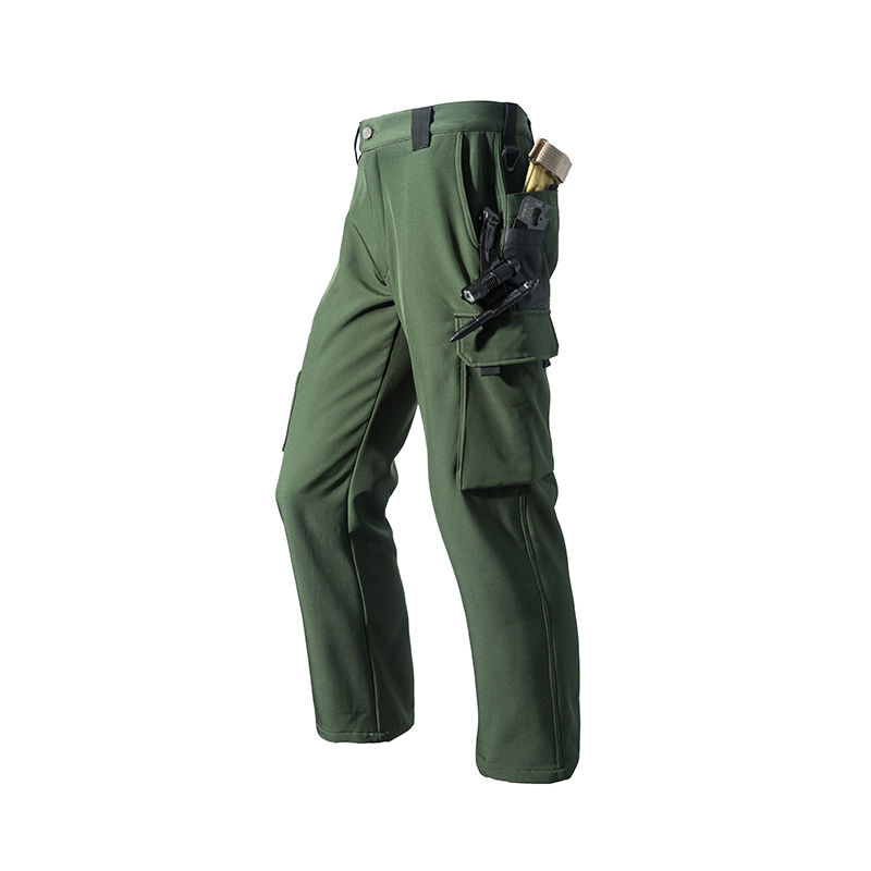 Thumbnail: Men’s Fleece‑Lined Waterproof Winter Cargo Pants – Softshell Hiking Trousers