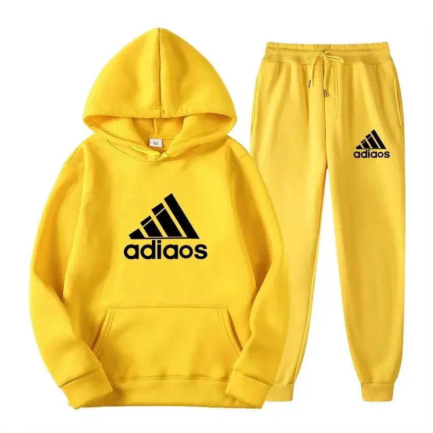Thumbnail: Men’s Thick Warm O‑Neck Two‑Piece Sportswear Set