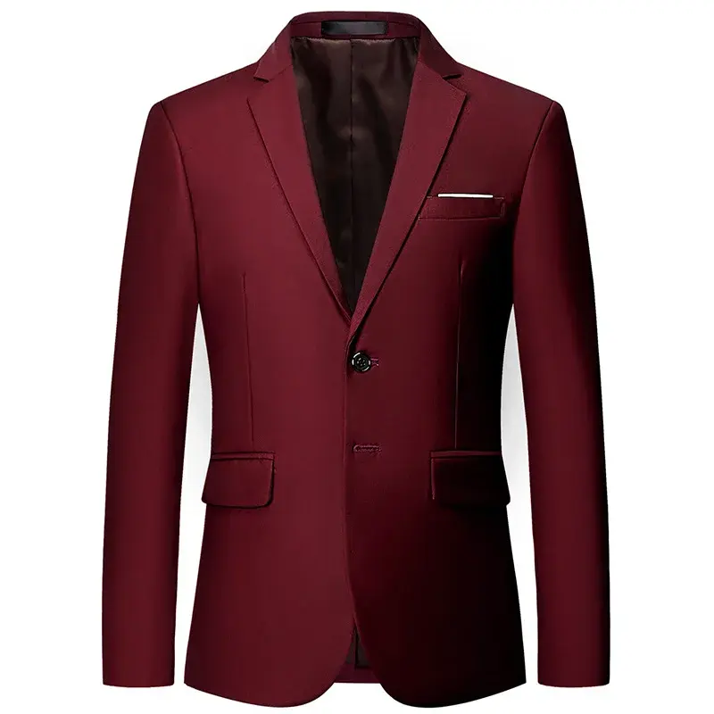 Thumbnail: Men’s Casual Business Blazer Slim‑Fit Suit Jacket High‑Quality Fashion