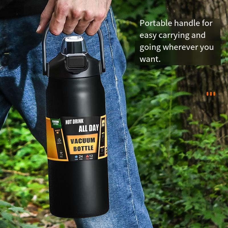 Thumbnail: Large Capacity Stainless Steel Thermos Pot – Portable Double-Wall Vacuum
