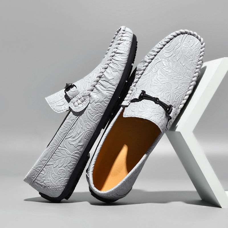 Thumbnail: Men's PU Leather Slip-On Loafers – Lightweight Comfortable Driving Shoes