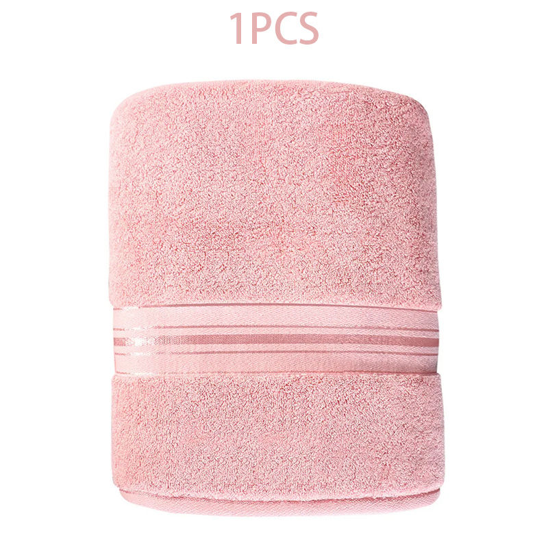 Thumbnail: Pure Cotton Minimalist Bath Towel – Thick & Super Absorbent