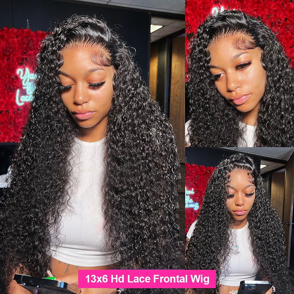 Thumbnail: 40 Inch Deep Wave 13x4 HD Lace Frontal Wig – 100% Brazilian Human Hair