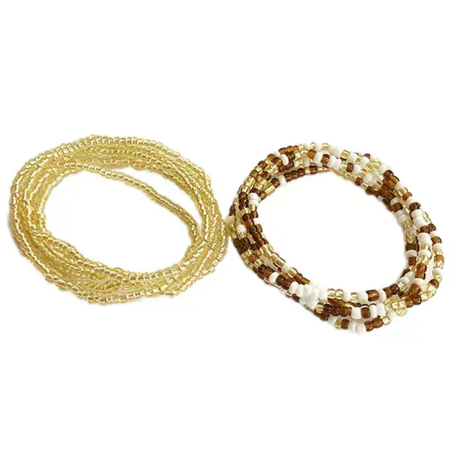 Thumbnail: Bohemia Colorful Beaded Elasticity Waist Belly Chain for Women
